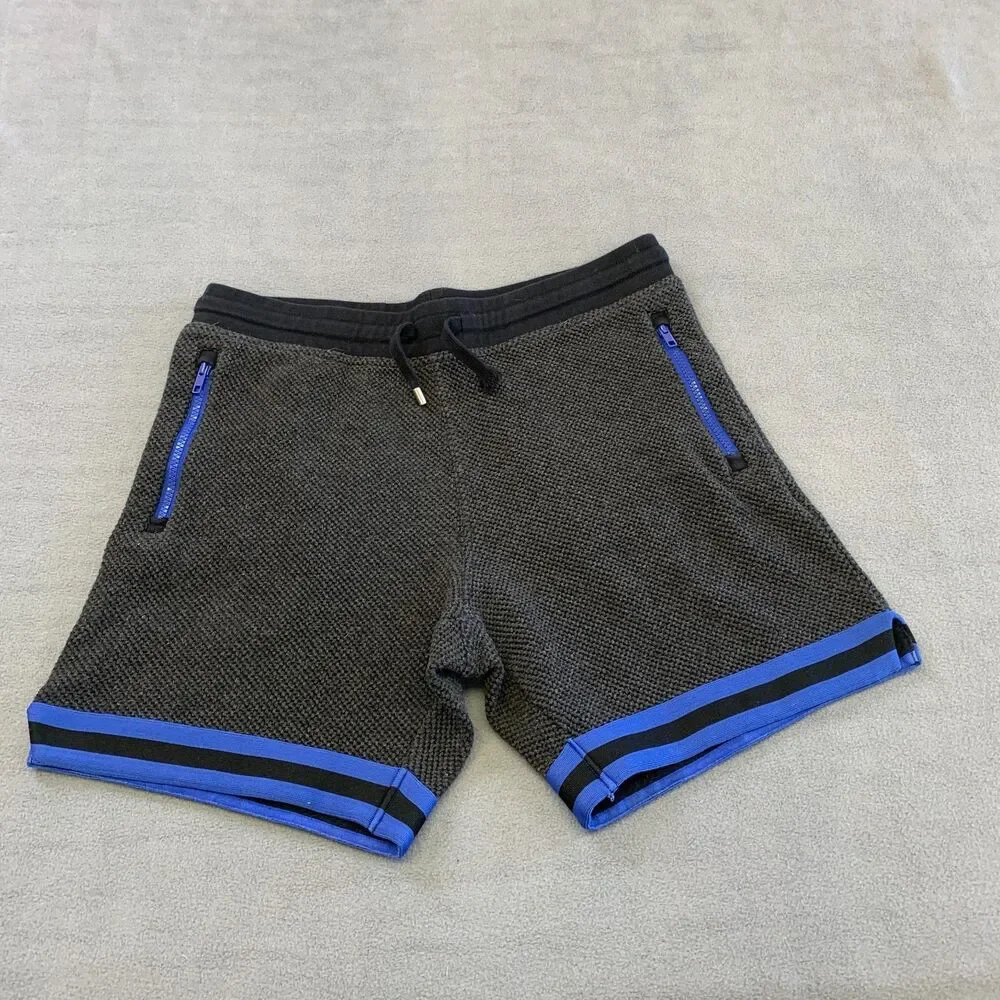 Chubbies Shorts Cozy Knit Lounge Wear Mens Medium Gray Blue Soft 7 Inch